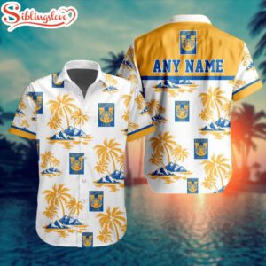 Custom Name LIGA MX Tigres UANL Hawaiian Shirt For Fans