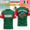 Custom Name Los Angeles Rams Mexican 3D Shirt Gift For Fans