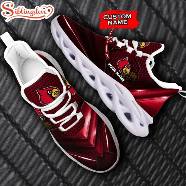 Custom Name Louisville Cardinals NCAA Max Soul Shoes For Fans