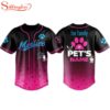 Custom Name Marlins 2026 Fur Family Pet Baseball Jersey Shirt