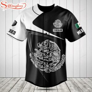 Custom Name Mexico Symbol Black…