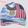 Custom Name Miami Dolphins 4th Of July America Flag Eagle Classic Cap
