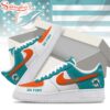 Custom Name Miami Dolphins Air Force 1 Shoes For Fans