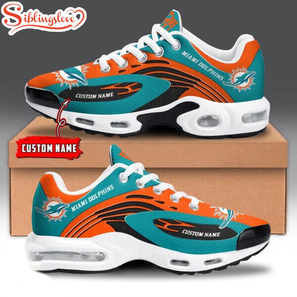 Custom Name Miami Dolphins NFL Air Max Plus Shoes Gifts For Fan Custom Name Miami Dolphins NFL Air Max Plus Shoes Gifts For Fan