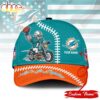 Custom Name Miami Dolphins NFL Harley Davidson 3D Baseball Cap