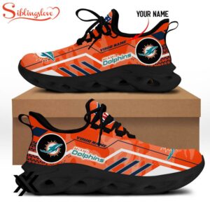 Custom Name Miami Dolphins NFL Sport Max Soul Shoes