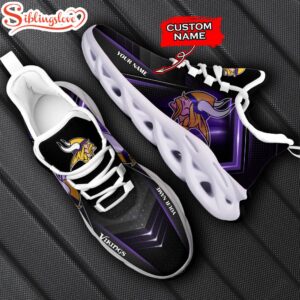 Custom Name Minnesota Vikings Logo Team Max Soul Shoes For Fans