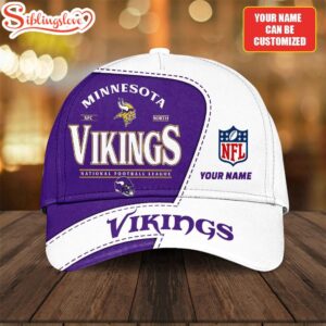 Custom Name Minnesota Vikings National Football League Baseball Cap
