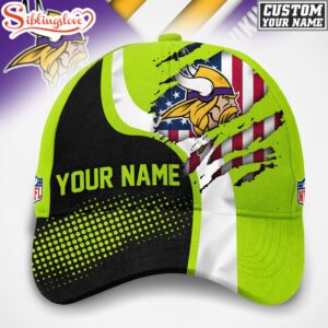 Custom Name Minnesota Vikings NFL Hi-Vis Safety Classic Baseball Cap