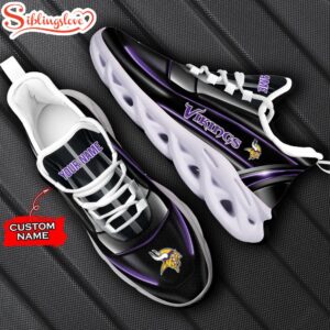 Custom Name Minnesota Vikings NFL Team Max Soul Shoes For Fans