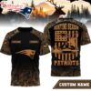 Custom Name New England Patriots NFL Hunting Season 3D Shirt