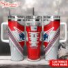 Custom Name New England Patriots Sneaker NFL Tumbler 40Oz Handle