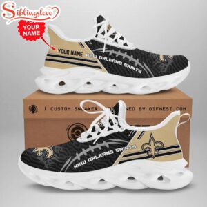 Custom Name New Orleans Saints NFL Sport Max Soul Shoes For Fans