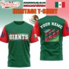 Custom Name New York Giants Mexican 3D Shirt Gift For Fans