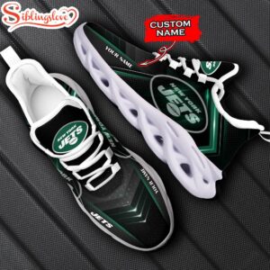 Custom Name New York Jets Max Soul Shoes For Fans