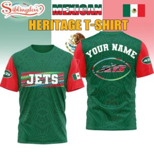Custom Name New York Jets Mexican 3D Shirt Gift For Fans