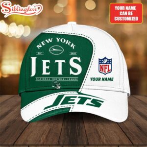 Custom Name New York Jets National Football League Baseball Cap
