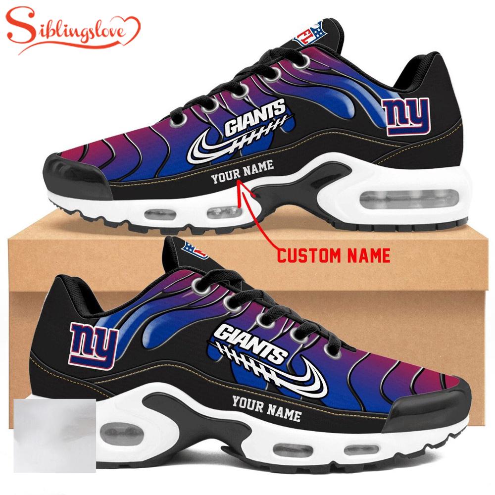 Custom Name NFL New York Giants Air Max Plus Shoes For Fans Custom Name NFL New York Giants Air Max Plus Shoes For Fans