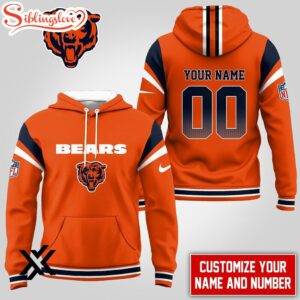 Custom Name Number Chicago Bears 3D Shirt Gift For Fans