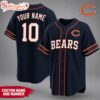 Custom Name Number Chicago Bears NFL Team Pride Baseball Jersey
