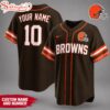 Custom Name Number Cleveland Browns NFL Team Pride Baseball Jersey
