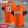 Custom Name Number Denver Broncos NFL Team Pride Baseball Jersey