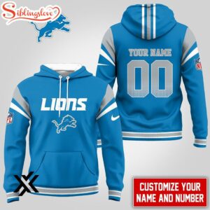 Custom Name Number Detroit Lions…