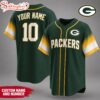 Custom Name Number Green Bay Packers NFL Team Pride Baseball Jersey