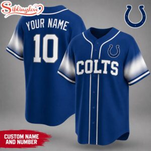 Custom Name Number Indianapolis Colts NFL Team Pride Baseball Jersey