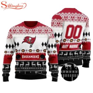 Custom Name Number Nfl Chicago Bears Playing Field Ugly Christmas Sweater