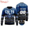 Custom Name Number Nfl Indianapolis Colts Rugby Ugly Christmas Sweater