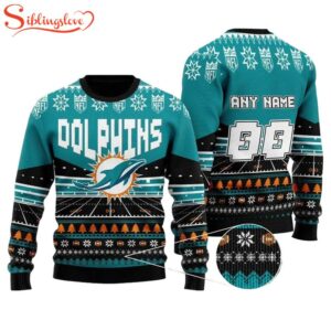 Custom Name Number Nfl Miami…