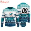 Custom Name Number Nfl Minnesota Vikings Playing Field Ugly Christmas Sweater