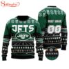 Custom Name Number Nfl New York Jets Rugby Ugly Christmas Sweater