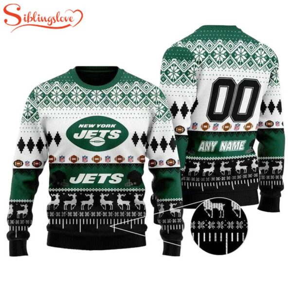 Custom Name Number Nfl Philadelphia Eagles Playing Field Ugly Christmas Sweater