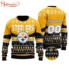 Custom Name Number Nfl Pittsburgh Steelers Rugby Ugly Christmas Sweater