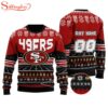 Custom Name Number Nfl San Francisco 49Ers Rugby Ugly Christmas Sweater
