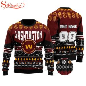 Custom Name Number Nfl Washington…