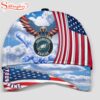Custom Name Philadelphia Eagles 4th Of July America Flag Eagle Classic Cap