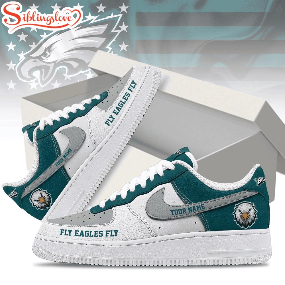 Custom Name Philadelphia Eagles Air Force 1 Shoes For Fans 1 Custom Name Philadelphia Eagles Air Force 1 Shoes For Fans