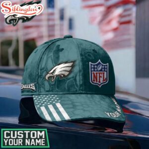 Custom Name Philadelphia Eagles NFL Heritage Classic Cap For Fans