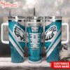 Custom Name Philadelphia Eagles Sneaker NFL Tumbler 40Oz Handle