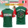 Custom Name Pittsburgh Steelers Mexican 3D Shirt Gift For Fans