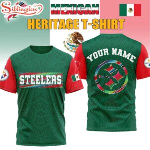 Custom Name Pittsburgh Steelers Mexican 3D Shirt Gift For Fans