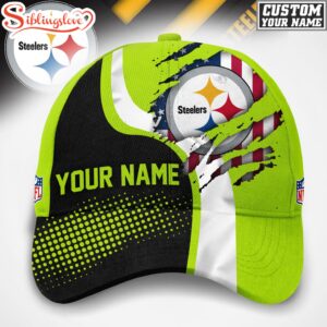 Custom Name Pittsburgh Steelers NFL Hi-Vis Safety Classic Baseball Cap