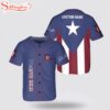 Custom Name Puerto Rico Flag Estado Libre Asociado Baseball Jersey Shirt
