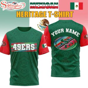 Custom Name San Francisco 49ers Mexican 3D Shirt Gift For Fans