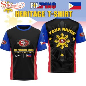 Custom Name San Francisco 49ers NFL Filipino Heritage Celebration 3D Shirt Gift For Fans