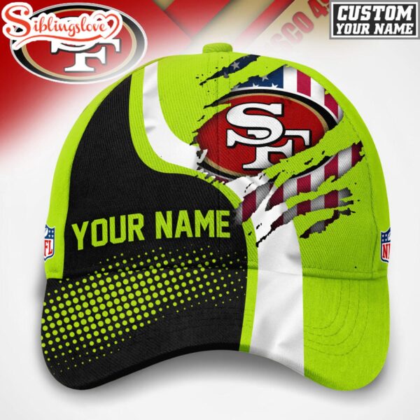 Custom Name San Francisco 49ers NFL Hi-Vis Safety Classic Baseball Cap ...