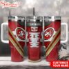 Custom Name San Francisco 49ers Sneaker NFL Tumbler 40Oz Handle